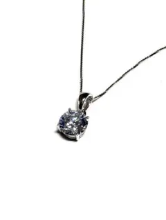 シルバー キュービックジルコニア ネックレス