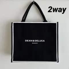 DEAN & DELUCA トートバッグ ショルダーバッグ 2wayブラックのサムネイル