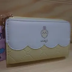 うさぎ　Ｌファスナーコイン＆キーケース　イエロー