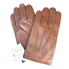 新品＊正規品 COACH コーチ 手袋 シープ レザー ウール ブラウン S