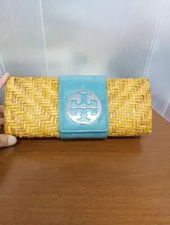 TORY BURCH　クラッチバック　木製、革