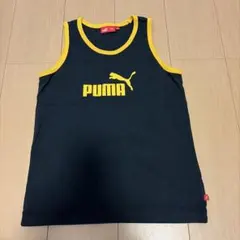 PUMA ノースリーブ タンクトップ ブラック イエロー 150