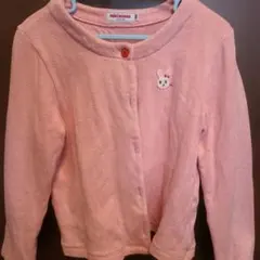 miki HOUSE ピンク カーディガン 120