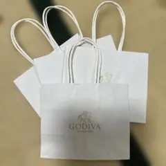 GODIVA ショップ袋（小） 4枚セット 紙袋　ショッパー　ゴディバのサムネイル