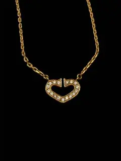 Cartier カルティエ Cハート ネックレス ダイヤモンド イエローゴールドのサムネイル
