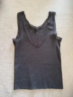 brandy Melville タンクトップ キャミソール チャコールグレー