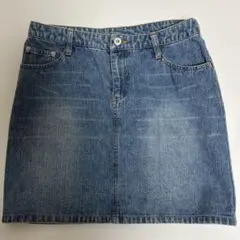 デニムミニスカート バックポケット付き