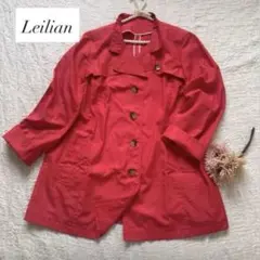 Leilian レリアン　大きいサイズ　スプリングコート　トレンチコート　13号