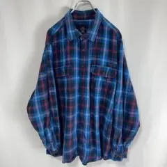 N-2101 Faded glory アメリカ古着 チェック柄 長袖シャツ2XL