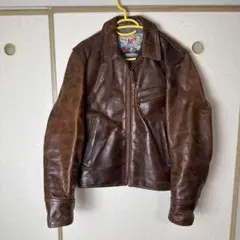 xl1200x専用 Aero Leather Co. ブラウンレザージャケットのサムネイル