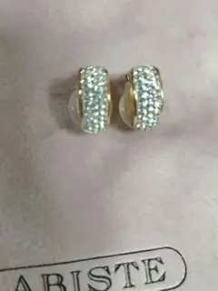 ABISTE 紫と黒の多層ネックレスとイヤリングセット