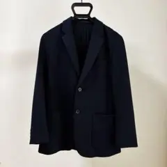 コンフォート2Bジャケット 袖丈着丈短め ネイビー