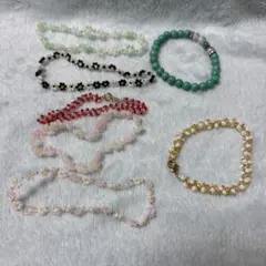 ハンドメイド　ビーズ　ブレスレット　セット　6