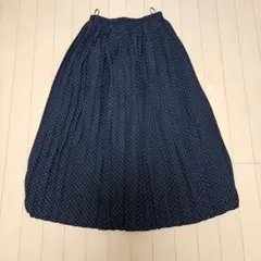 earth music&ecology ドット柄 プリーツロングスカートのサムネイル