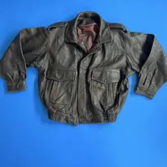 G1 A2 フライトジャケット M ダークブラウン 羊革 ボア取外可 短丈