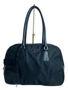 PRADA ナイロンバッグ　南京錠 中古・古着通販】PRADA (プラダ) 南京錠付きナイロンバッグ グリーン