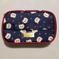 PAUL & JOE スリムバニティポーチ ネイビー