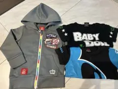 ベビードール　baby doll 3点セット80 90センチ Tシャツ　パーカー