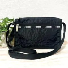 美品　レスポートサック　ミニ　ショルダーバッグ　パフィーブロッサムズ　花柄　刺繍