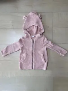 baby GAPクマ耳フード付きニットパーカー