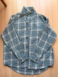 FREAK'S STORE 青系チェックネルシャツ L