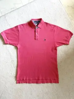 【美品】TOMMY HILFIGERピンク ポロシャツ S