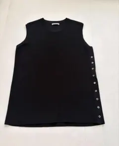 セオリーリュクス クロシェ ニット ベスト 黒　 サマーニット ノースリーブ レディース セオリーリュクス Theory luxe クロシェニットベスト 黒