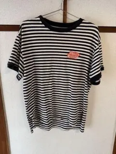 WEGO ボーダーTシャツ ブラック ホワイト S オーバーサイズ