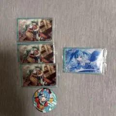 初音ミクのカードイラスト、缶バッジ