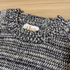 La Rocca ニットセーター ネイビー/ホワイト