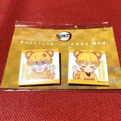 鬼滅の刃 繋がるスクエア缶バッジ 遊郭編 善子 & 我妻善逸 - メルカリ