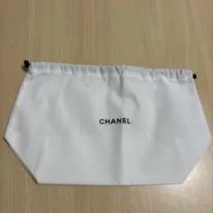 CHANEL ホワイト 巾着袋