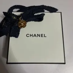 CHANEL ギフトボックス ネイビーリボン