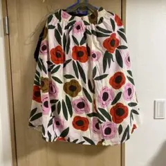 ユニクロmarimekko フラワープリント ロングスカート　ペチコート付き