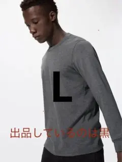 【美品】UNIQLO超極暖ヒートテッククルーネックT　黒メンズL
