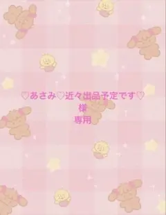♡あさみ♡近々出品予定です♡様　専用ページ