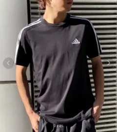 adidasTシャツ 半袖 エッセンシャルズ 3ストライプス
