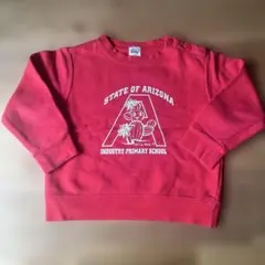 赤いトレーナー 90サイズ アリゾナ州デザイン