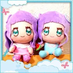 プリキュア コロッとまんまるプリフェイスぬいぐるみ マスコット 2点
