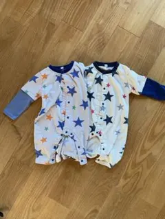 星柄ロンパース 80サイズ 2点セット