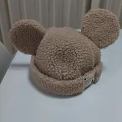 東京ディズニーリゾート ミッキーマウス耳付きボアキャップ