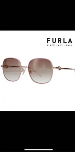 FURLA ピンクフレーム サングラス ケース付き