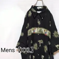 P49【US輸入】pierre cardin　アロハシャツ【メンズXXL】総柄のサムネイル