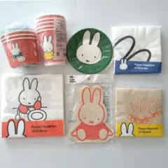 ミッフィーカップ、プレート、ナプキン7点セット