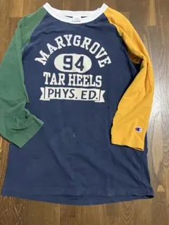 champion MARYGROVE TAR HEELS 七分袖カットソー L