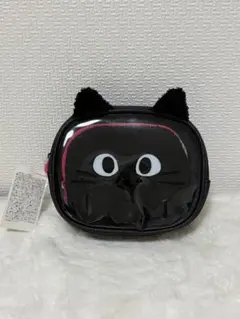 【黒猫好きさん必見！】STARBUCKS 猫耳付き クリアポーチ