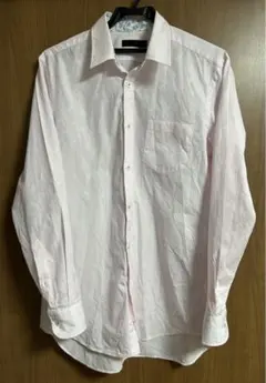 BOYCOTT ピンクペイズリー柄入り長袖ワイシャツ