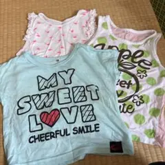 タンクトップ3枚セット（水色・白）