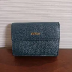 FURLA ダークグリーン 三つ折り財布