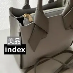 index 2WAY バイカラー リボン ハンドル 合皮 ミドル トートバッグのサムネイル